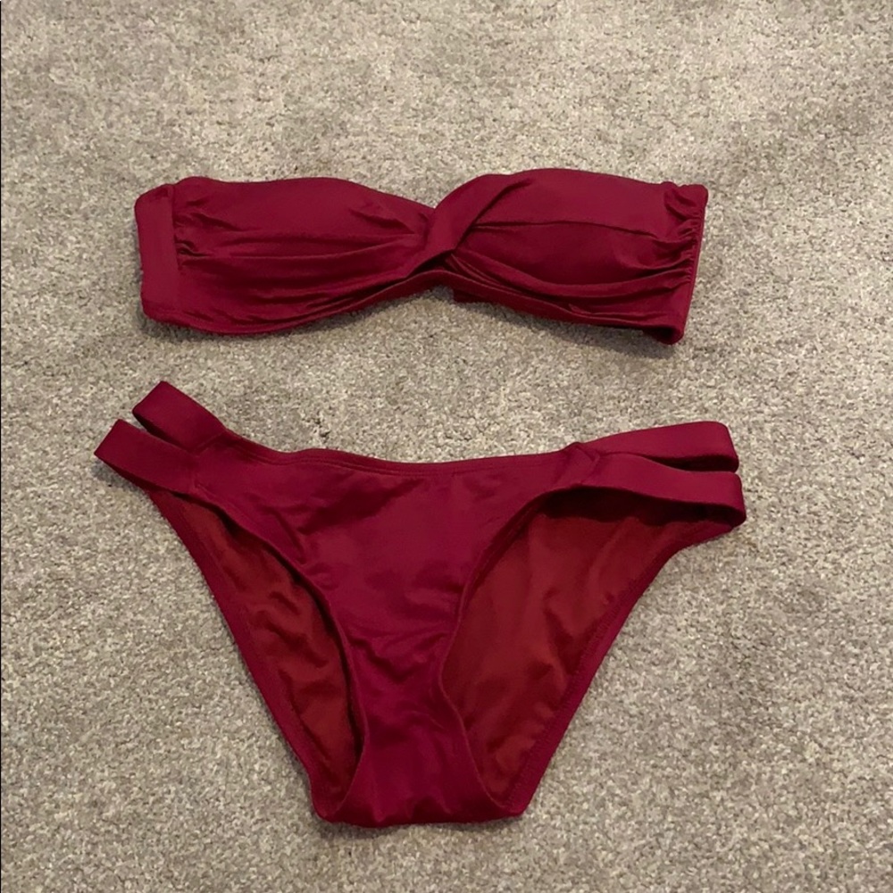 strapless bikini